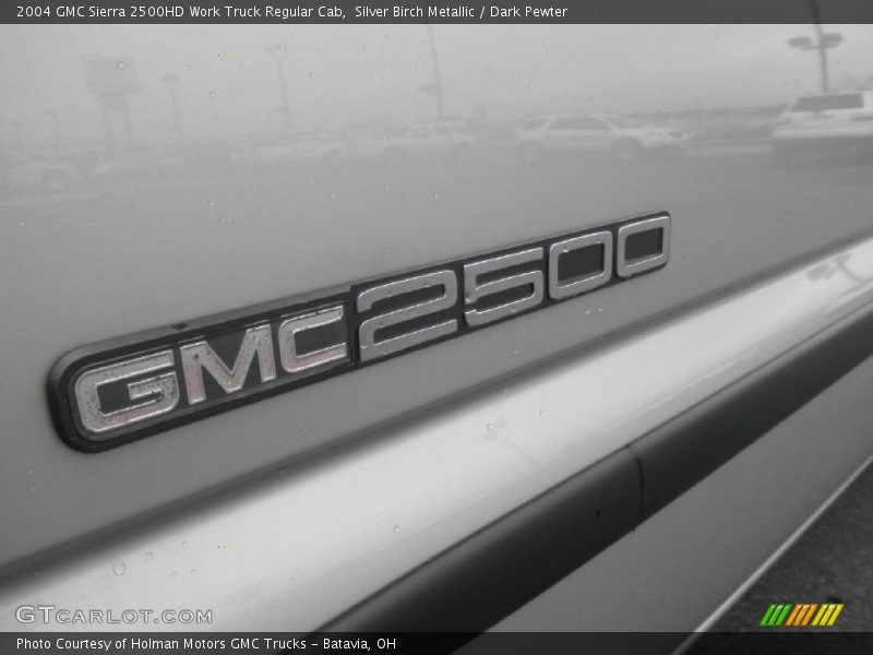 Silver Birch Metallic / Dark Pewter 2004 GMC Sierra 2500HD Work Truck Regular Cab
