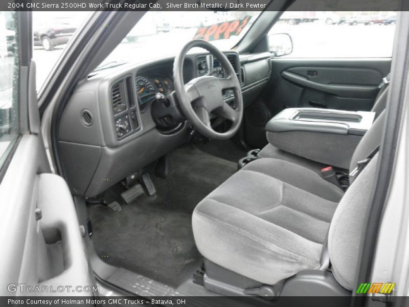 Silver Birch Metallic / Dark Pewter 2004 GMC Sierra 2500HD Work Truck Regular Cab