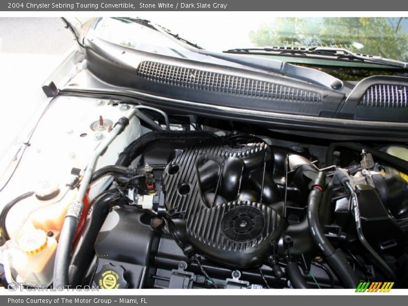 Stone White / Dark Slate Gray 2004 Chrysler Sebring Touring Convertible