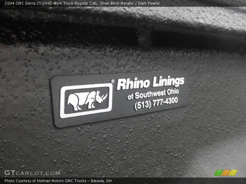 Silver Birch Metallic / Dark Pewter 2004 GMC Sierra 2500HD Work Truck Regular Cab