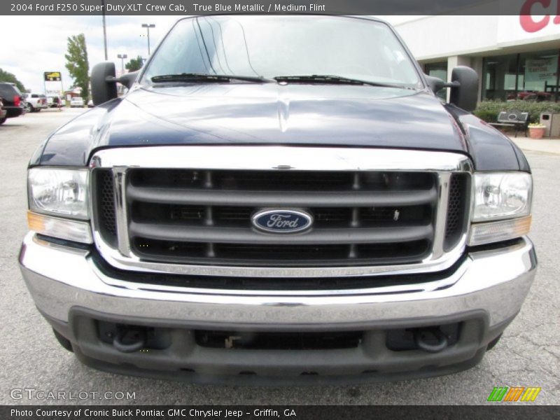 True Blue Metallic / Medium Flint 2004 Ford F250 Super Duty XLT Crew Cab