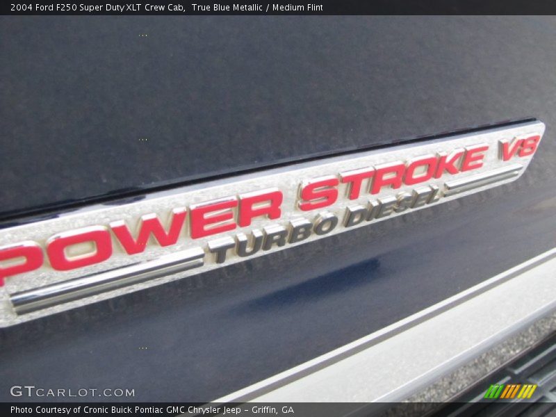 True Blue Metallic / Medium Flint 2004 Ford F250 Super Duty XLT Crew Cab