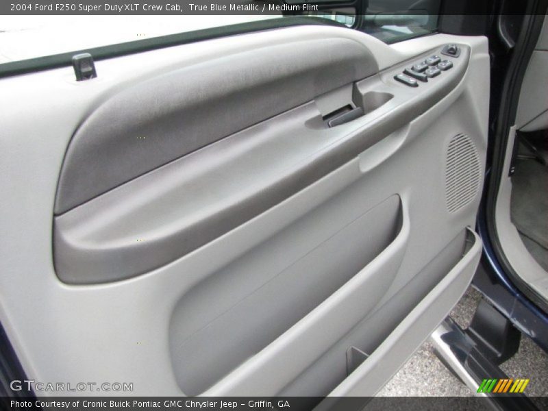 True Blue Metallic / Medium Flint 2004 Ford F250 Super Duty XLT Crew Cab