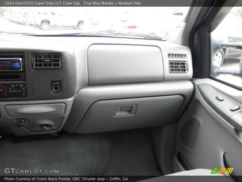 True Blue Metallic / Medium Flint 2004 Ford F250 Super Duty XLT Crew Cab