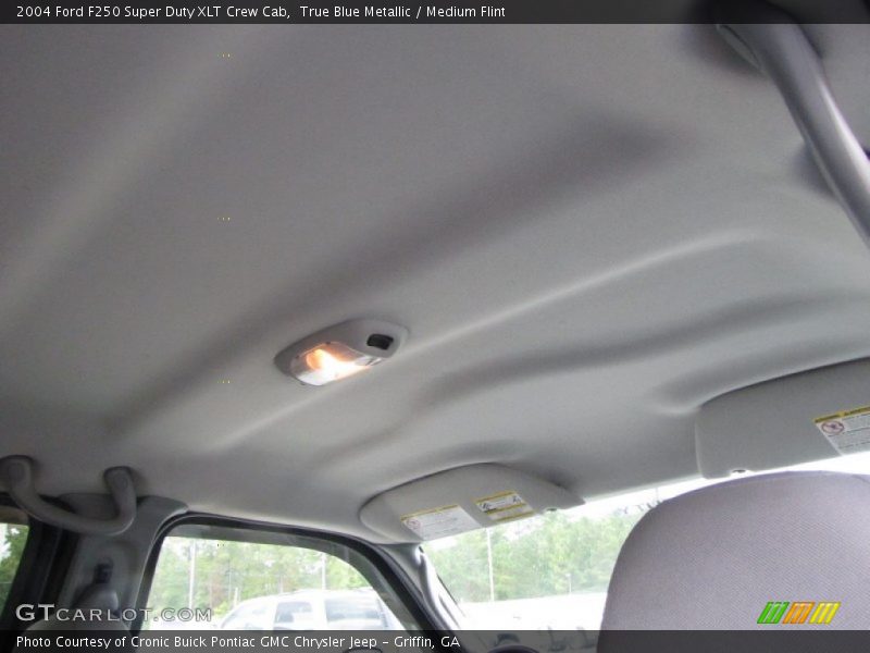 True Blue Metallic / Medium Flint 2004 Ford F250 Super Duty XLT Crew Cab