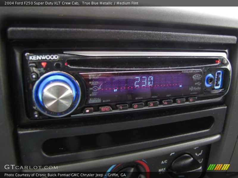 True Blue Metallic / Medium Flint 2004 Ford F250 Super Duty XLT Crew Cab