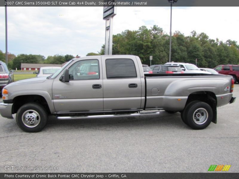  2007 Sierra 3500HD SLT Crew Cab 4x4 Dually Steel Gray Metallic