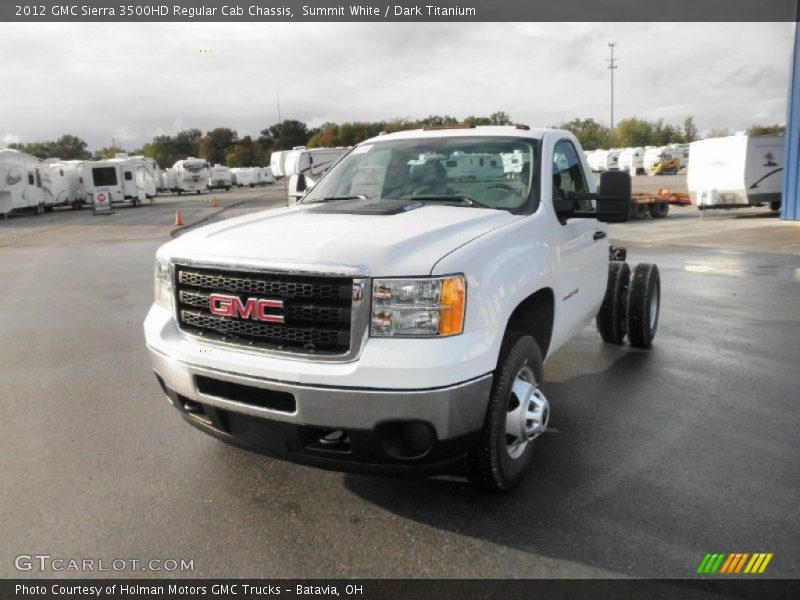Front 3/4 View of 2012 Sierra 3500HD Regular Cab Chassis