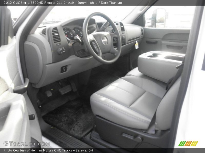  2012 Sierra 3500HD Regular Cab Chassis Dark Titanium Interior