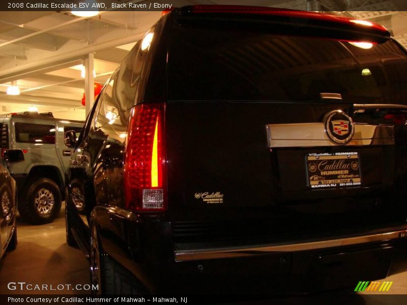 Black Raven / Ebony 2008 Cadillac Escalade ESV AWD