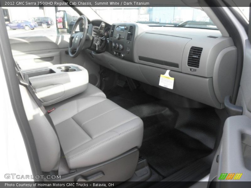 Summit White / Dark Titanium 2012 GMC Sierra 3500HD Regular Cab Chassis