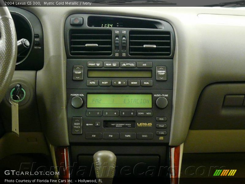 Mystic Gold Metallic / Ivory 2004 Lexus GS 300
