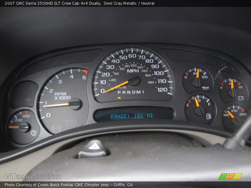  2007 Sierra 3500HD SLT Crew Cab 4x4 Dually SLT Crew Cab 4x4 Dually Gauges