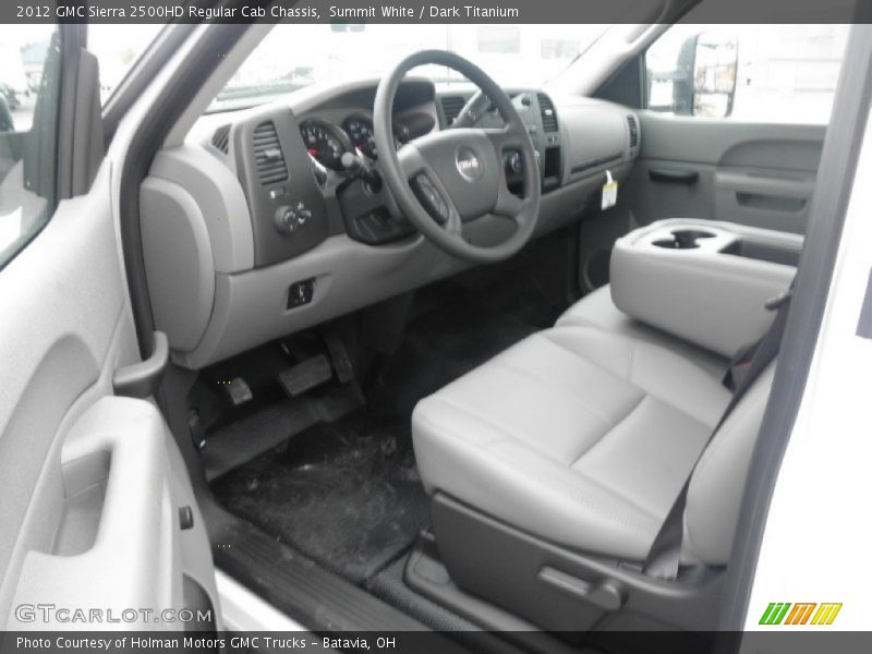  2012 Sierra 2500HD Regular Cab Chassis Dark Titanium Interior