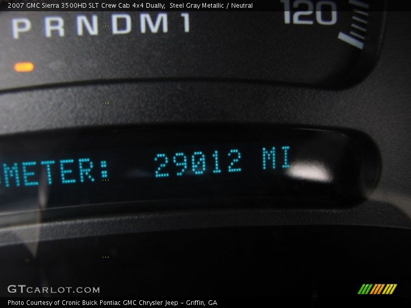 Steel Gray Metallic / Neutral 2007 GMC Sierra 3500HD SLT Crew Cab 4x4 Dually