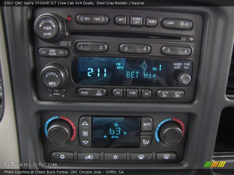 Steel Gray Metallic / Neutral 2007 GMC Sierra 3500HD SLT Crew Cab 4x4 Dually