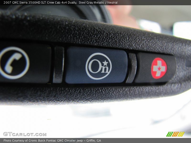 Steel Gray Metallic / Neutral 2007 GMC Sierra 3500HD SLT Crew Cab 4x4 Dually