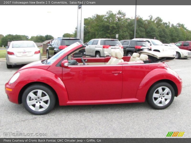 Salsa Red / Cream 2007 Volkswagen New Beetle 2.5 Convertible
