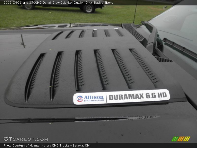 Onyx Black / Ebony 2012 GMC Sierra 3500HD Denali Crew Cab 4x4 Dually