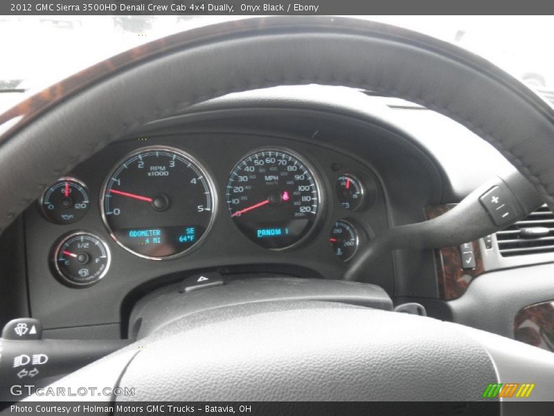 Onyx Black / Ebony 2012 GMC Sierra 3500HD Denali Crew Cab 4x4 Dually