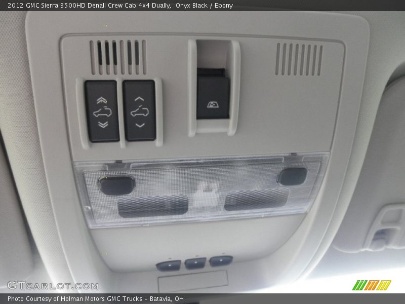 Onyx Black / Ebony 2012 GMC Sierra 3500HD Denali Crew Cab 4x4 Dually