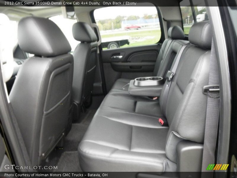 Onyx Black / Ebony 2012 GMC Sierra 3500HD Denali Crew Cab 4x4 Dually