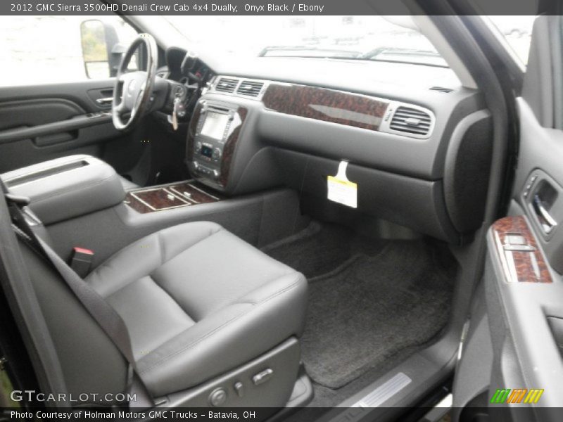 Onyx Black / Ebony 2012 GMC Sierra 3500HD Denali Crew Cab 4x4 Dually
