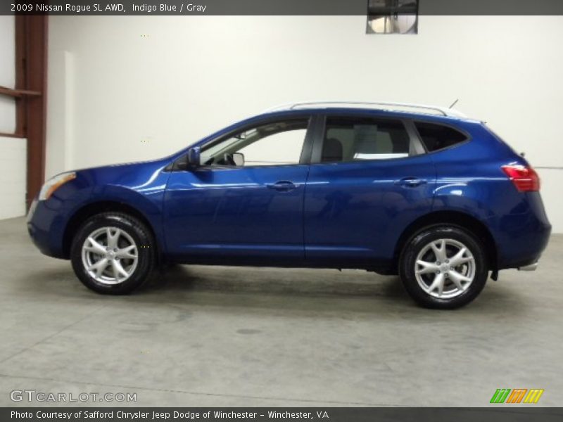 Indigo Blue / Gray 2009 Nissan Rogue SL AWD