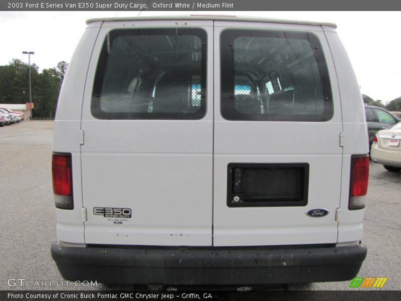 Oxford White / Medium Flint 2003 Ford E Series Van E350 Super Duty Cargo