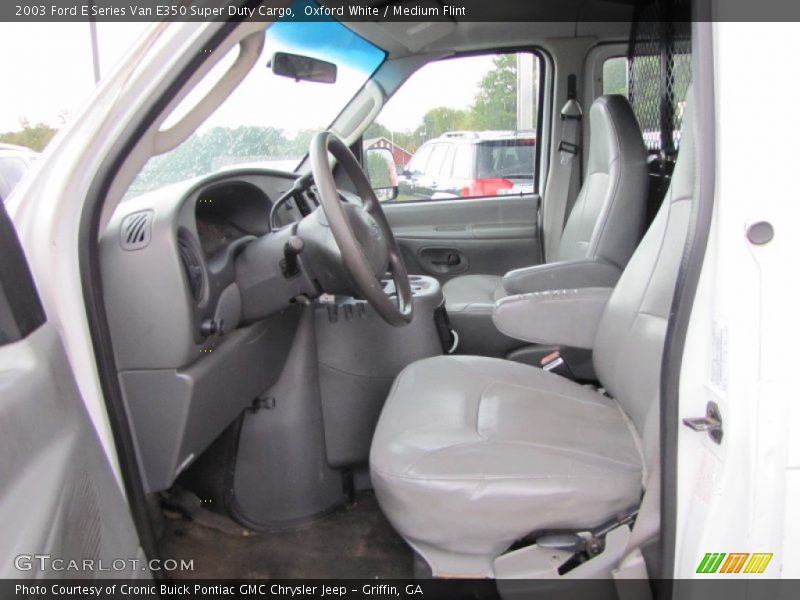 Oxford White / Medium Flint 2003 Ford E Series Van E350 Super Duty Cargo