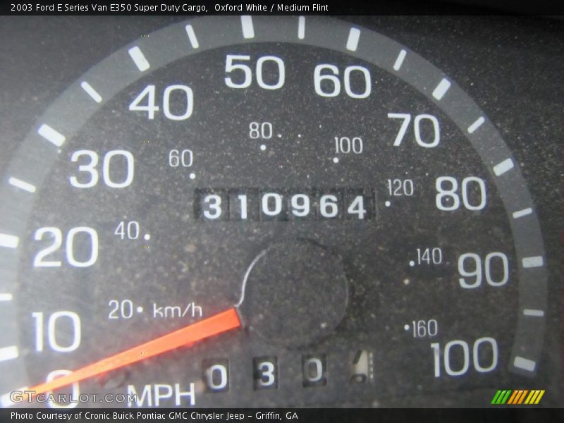 Oxford White / Medium Flint 2003 Ford E Series Van E350 Super Duty Cargo