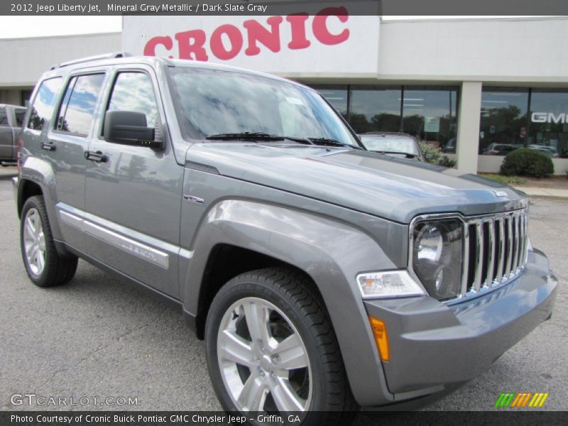 Mineral Gray Metallic / Dark Slate Gray 2012 Jeep Liberty Jet