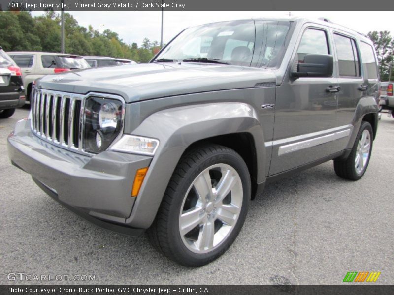 Mineral Gray Metallic / Dark Slate Gray 2012 Jeep Liberty Jet
