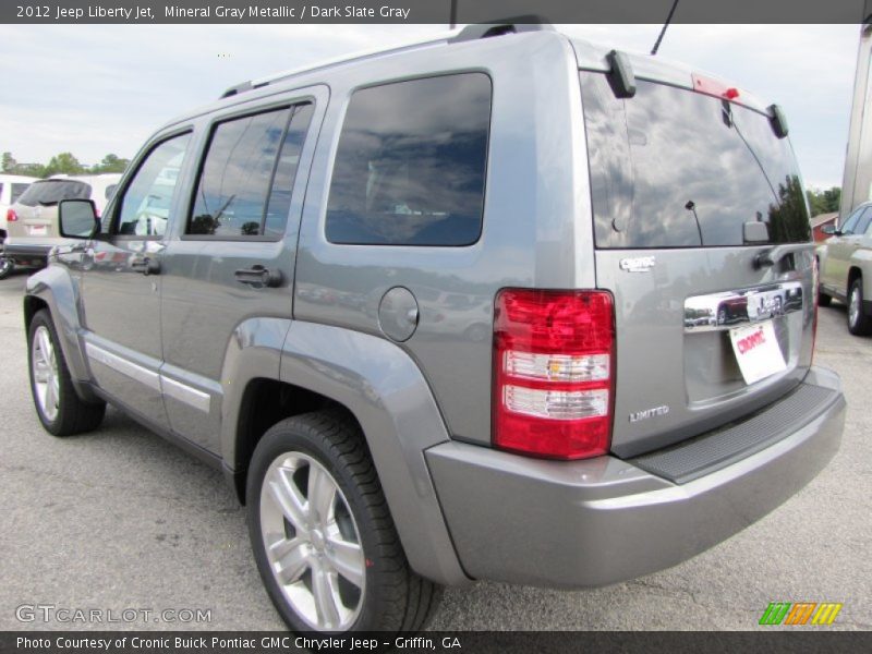 Mineral Gray Metallic / Dark Slate Gray 2012 Jeep Liberty Jet