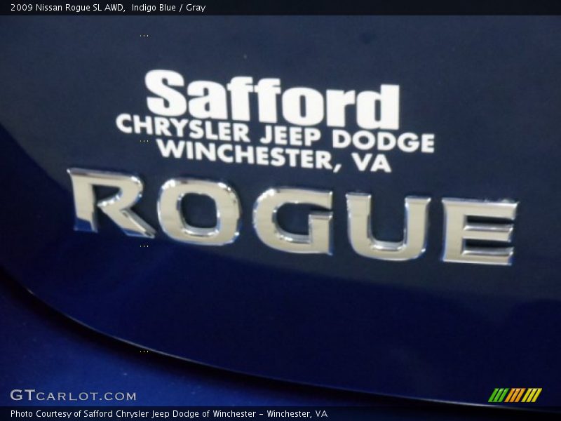 Indigo Blue / Gray 2009 Nissan Rogue SL AWD