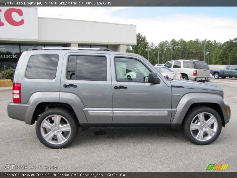 Mineral Gray Metallic / Dark Slate Gray 2012 Jeep Liberty Jet
