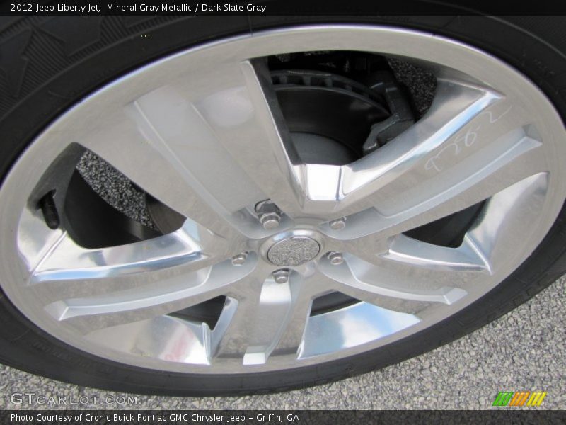 Mineral Gray Metallic / Dark Slate Gray 2012 Jeep Liberty Jet