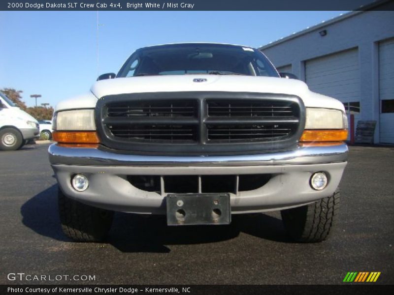 Bright White / Mist Gray 2000 Dodge Dakota SLT Crew Cab 4x4