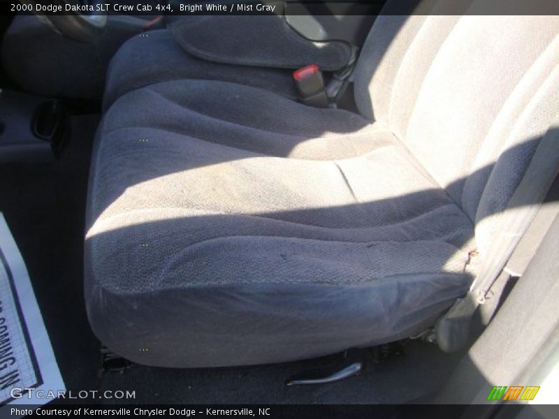 Bright White / Mist Gray 2000 Dodge Dakota SLT Crew Cab 4x4