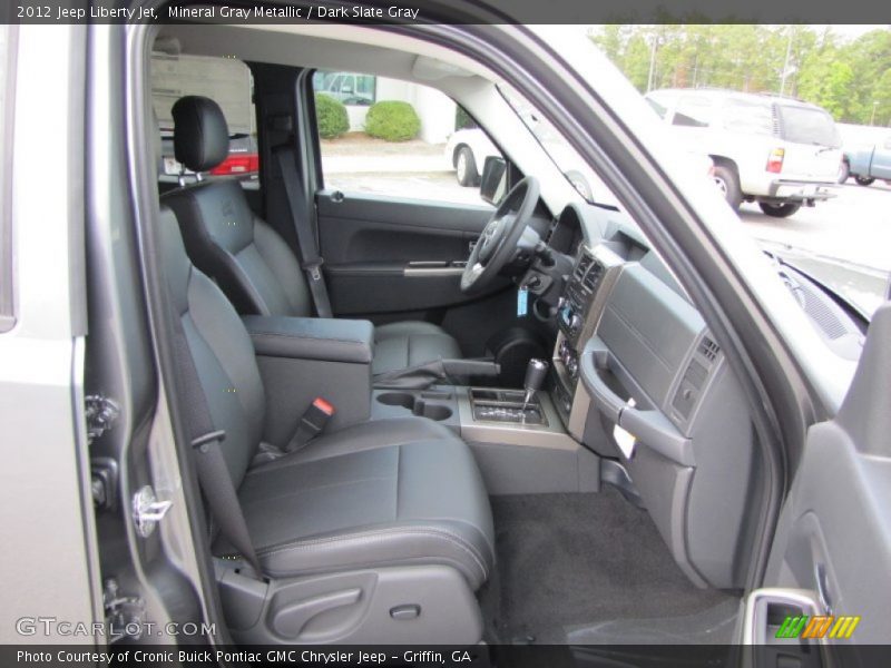 Mineral Gray Metallic / Dark Slate Gray 2012 Jeep Liberty Jet