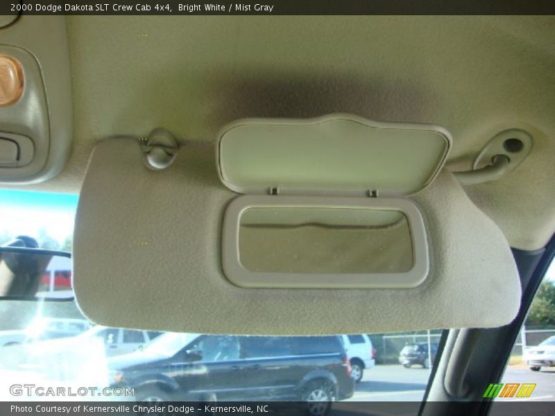 Bright White / Mist Gray 2000 Dodge Dakota SLT Crew Cab 4x4