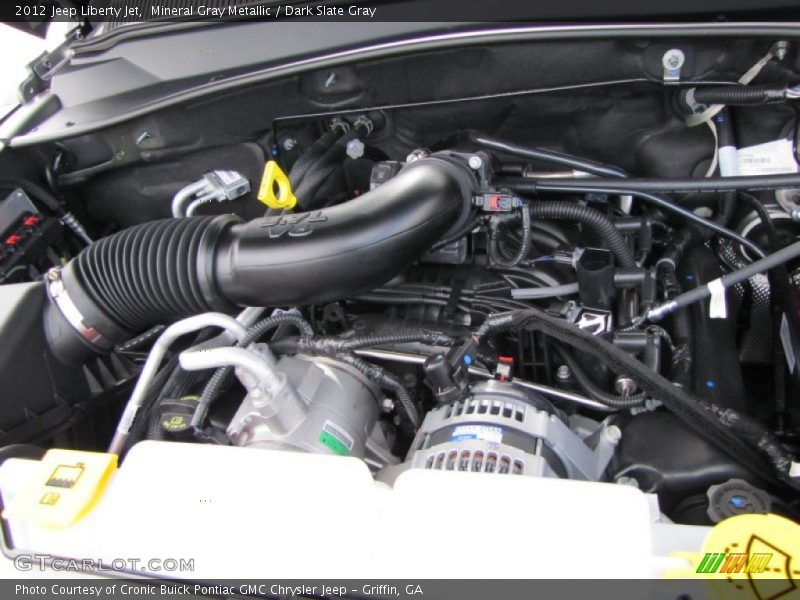 Mineral Gray Metallic / Dark Slate Gray 2012 Jeep Liberty Jet