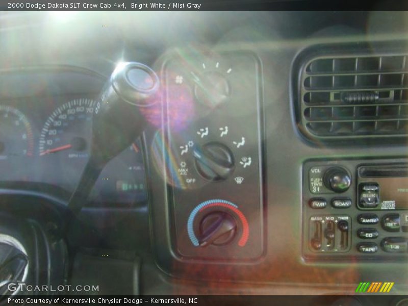 Bright White / Mist Gray 2000 Dodge Dakota SLT Crew Cab 4x4
