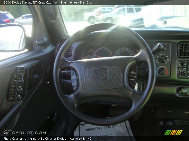 Bright White / Mist Gray 2000 Dodge Dakota SLT Crew Cab 4x4