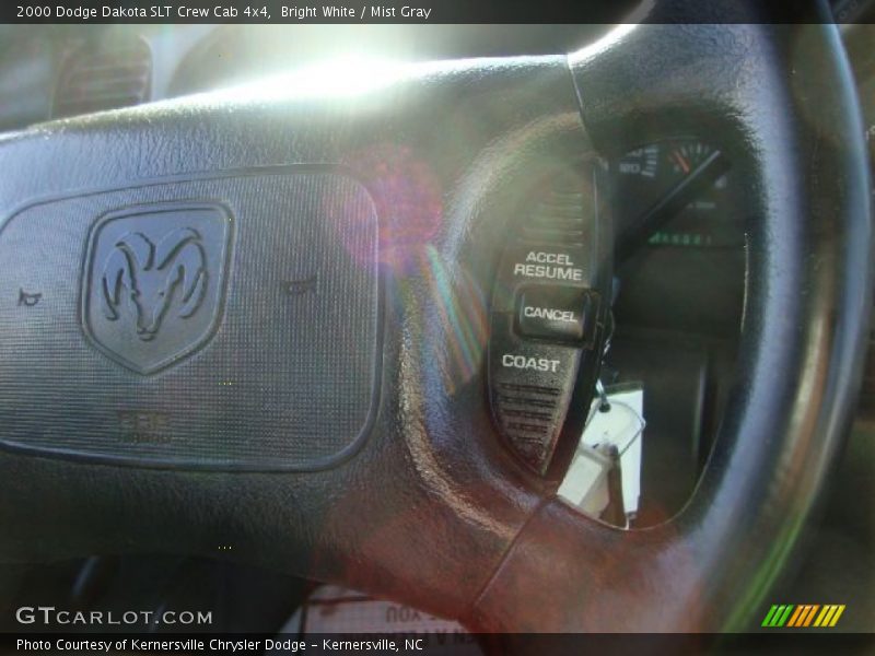 Bright White / Mist Gray 2000 Dodge Dakota SLT Crew Cab 4x4