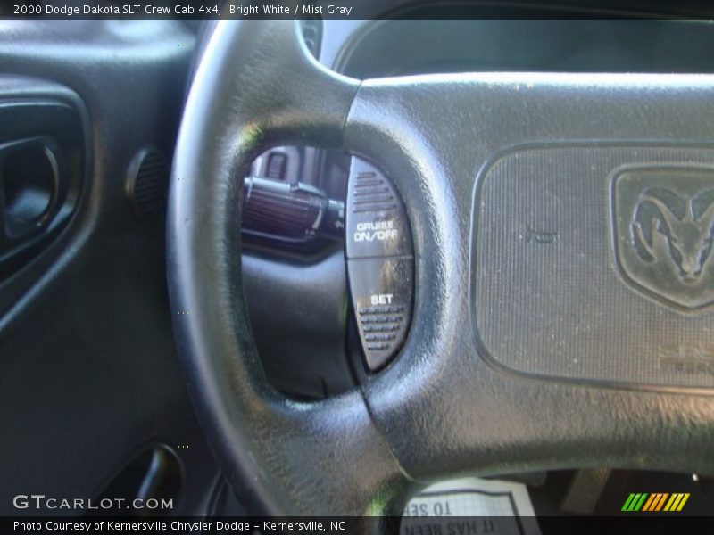 Bright White / Mist Gray 2000 Dodge Dakota SLT Crew Cab 4x4