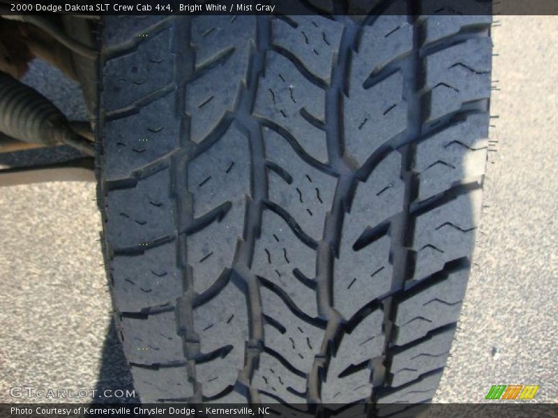 Bright White / Mist Gray 2000 Dodge Dakota SLT Crew Cab 4x4