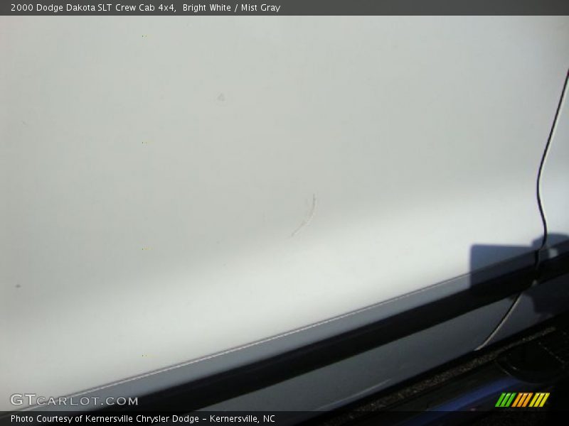 Bright White / Mist Gray 2000 Dodge Dakota SLT Crew Cab 4x4