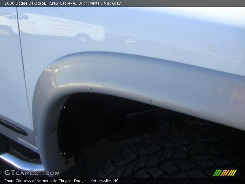 Bright White / Mist Gray 2000 Dodge Dakota SLT Crew Cab 4x4