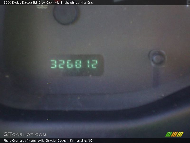 Bright White / Mist Gray 2000 Dodge Dakota SLT Crew Cab 4x4